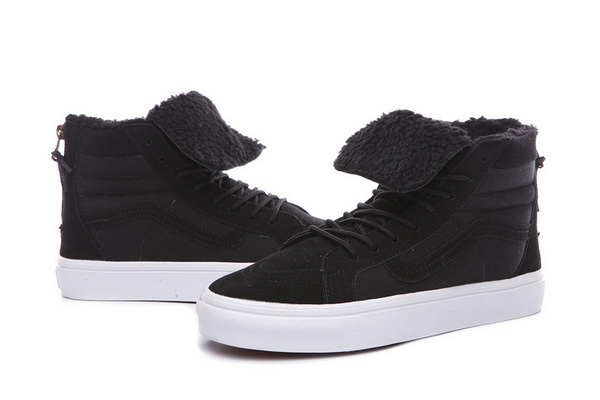 Vans High Top Shoes Lined with fur--009